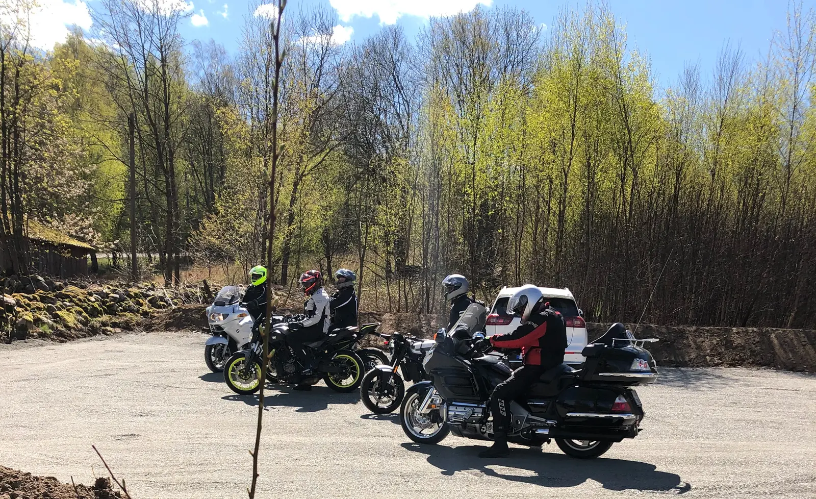 Motorcyklister på besök